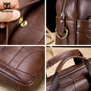 BULLCAPTAIN Porte-documents d'affaires en cuir véritable pour homme