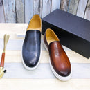 BREX Chaussures bateau formelles en cuir pour homme