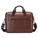 BULLCAPTAIN Porte-documents d'affaires en cuir véritable pour homme