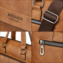 Maletín de negocios de cuero PU para hombre WEIXIER
