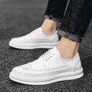 Mocasines planos de piel serraje para hombre