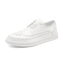 Mocasines planos de piel serraje para hombre
