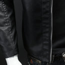 PHO Veste légère en similicuir pour homme
