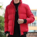 WEI Veste à col montant et matelassée de style coréen pour homme
