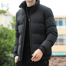 WEI Veste à col montant et matelassée de style coréen pour homme