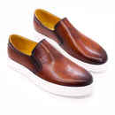 BREX Chaussures bateau formelles en cuir pour homme