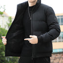 WEI Veste à col montant et matelassée de style coréen pour homme