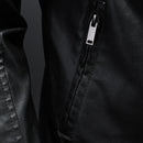 PHO Veste légère en similicuir pour homme