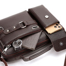 Maletín de viaje de cuero PU para hombre WEIXIER