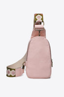 Sac à bandoulière en cuir PU à motif aléatoire