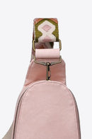 Sac à bandoulière en cuir PU à motif aléatoire