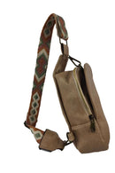 Sac à bandoulière en cuir PU à motif aléatoire