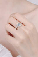 Bague en forme de cœur Moissanite 1 carat