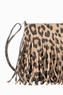 Sac à bandoulière en cuir PU avec franges