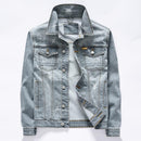 Classic Style Men's Vintage Blue Light Weight Denim Jacket - AM APPAREL