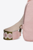Sac à bandoulière en cuir PU à motif aléatoire