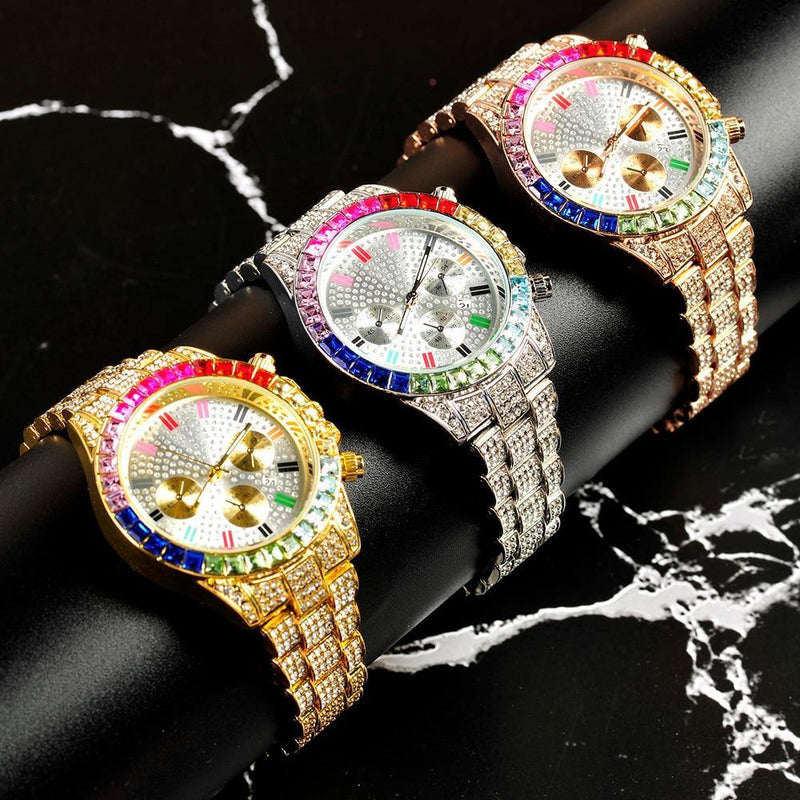 Men's Iced Out  Bling Luxury Watch - AM APPAREL