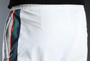 Men's Side Stripe Slim Fit Joggers - AM APPAREL