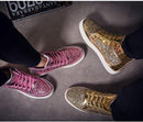 Unisex Off-Bound Rivet Shiny Tennis Shoes - AM APPAREL