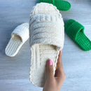 Women's Peep Toe Thick Slippers - AM APPAREL