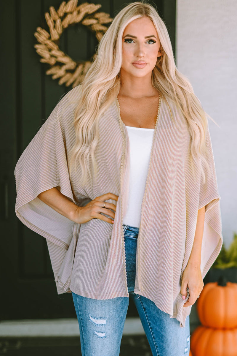 Open Front Dolman Sleeve Cardigan