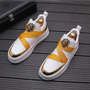 UBARNE II Zapatillas de deporte de diseño con suela gruesa para hombre 