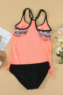Scoop Neck Top and Brief Swim Set