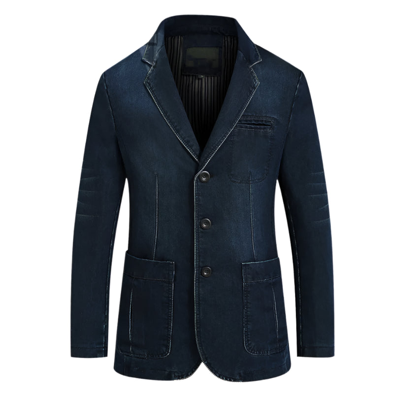 Men's Casual Denim Suit Jacket