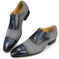 Men's Two Tone Luxe Genuine Leather Oxford Shoes