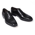 Men's Italian Handmade Genuine Leather Oxford  Shoes