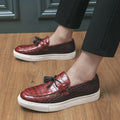 Men's Flat Sole Stylish Faux Leather Loafers