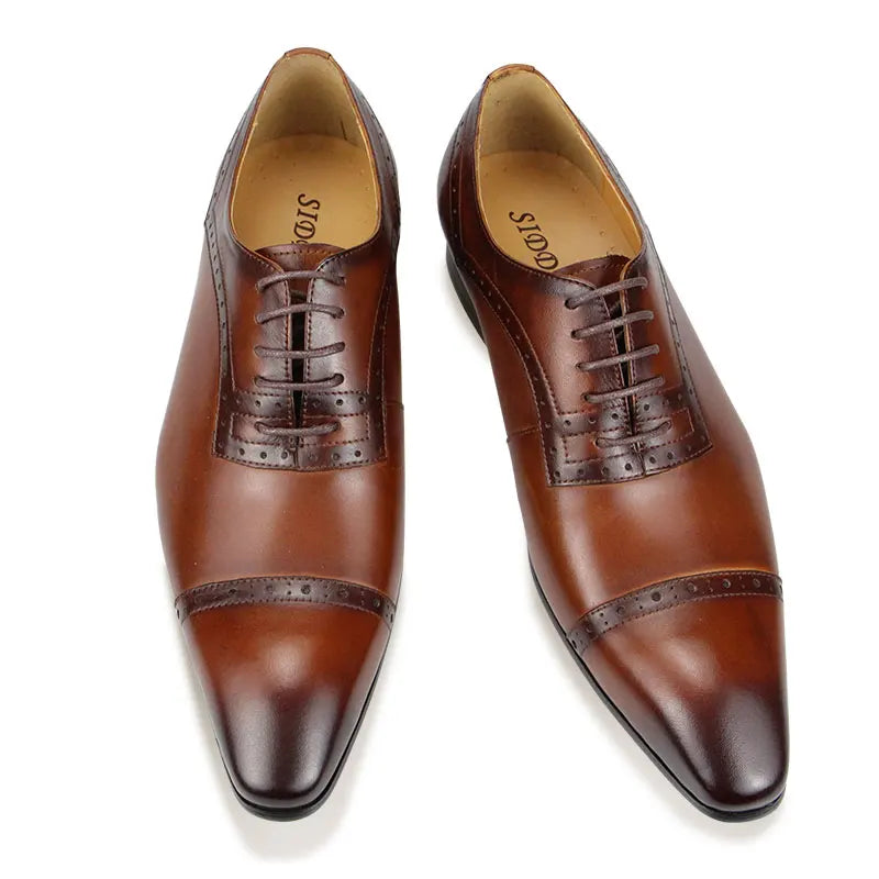 Men's Luxury Handmade Genuine Leather Oxford Shoes