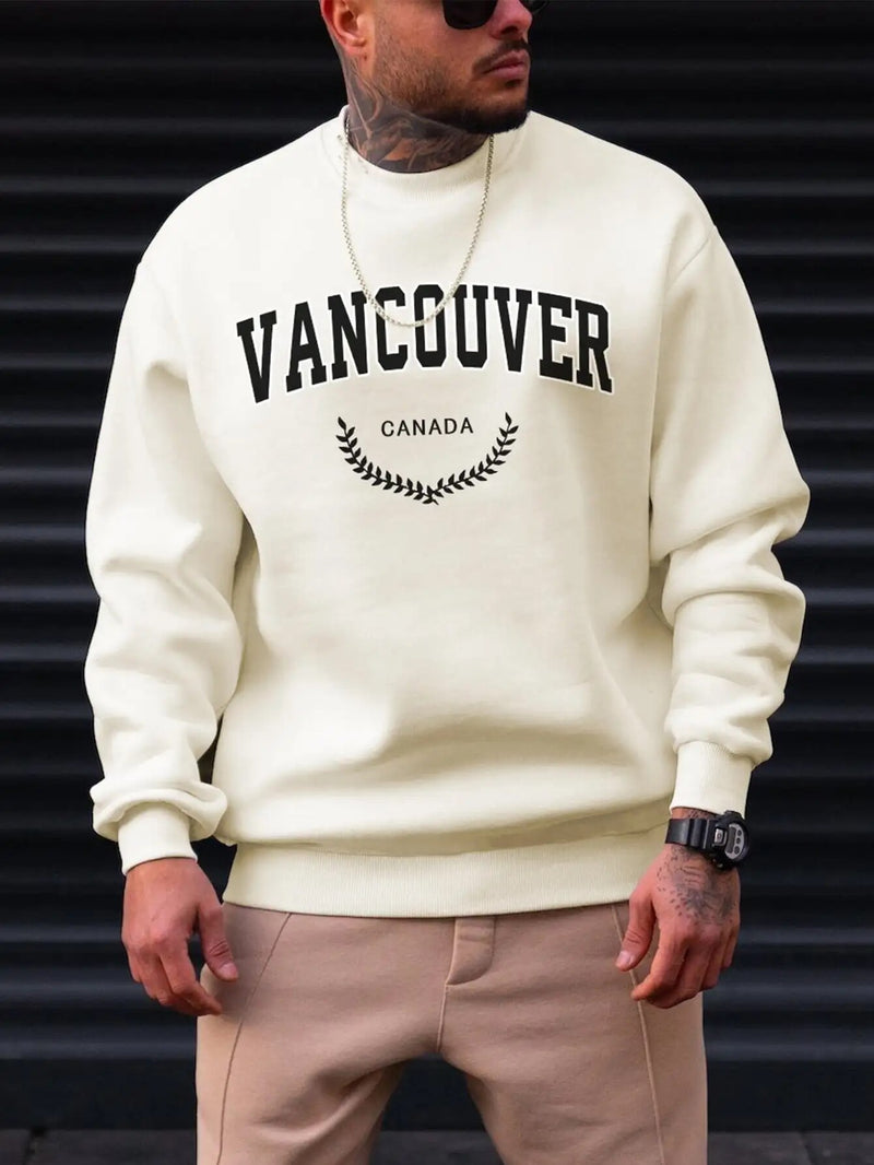 VANCOUVER Sweat-shirt streetwear d'automne pour hommes