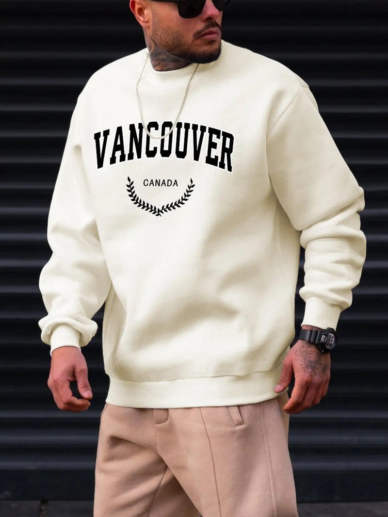 VANCOUVER Sweat-shirt streetwear d'automne pour hommes