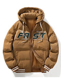 FAST Men's Winter Hooded Embroidered Coat