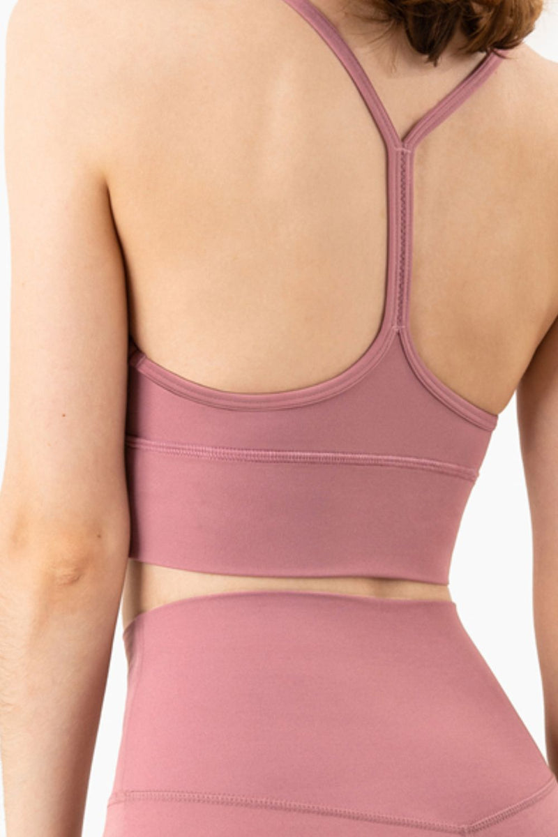 Soutien-gorge de sport respirant à dos nageur et col licou