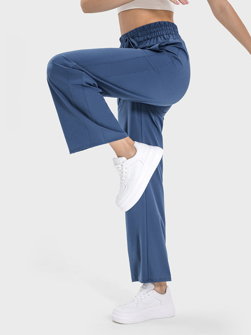 Pantalon actif avec poches à cordon