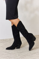 Bottes de cowboy hautes avec strass Forever Link