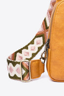 Sac à bandoulière en cuir PU à motif aléatoire