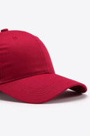 Casquette de baseball unie en coton ajustable