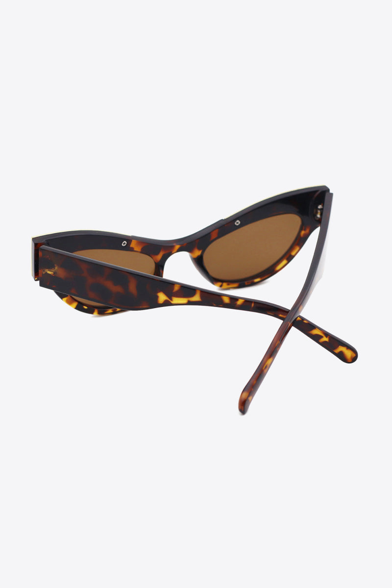 Gafas de sol tipo ojo de gato con ribete de diamantes de imitación UV400