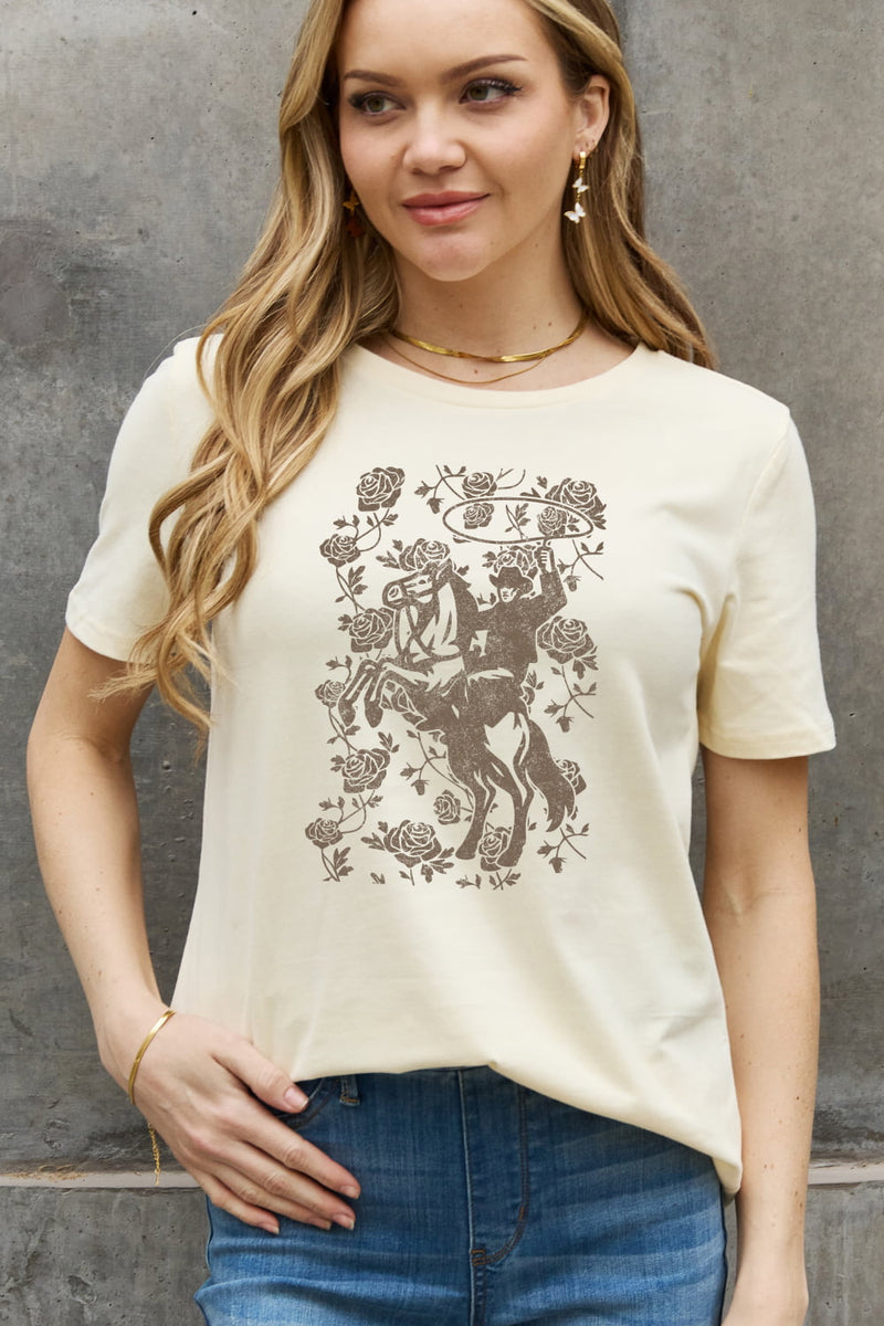 Simply Love Full Size Cowboy Graphic Cotton Tee