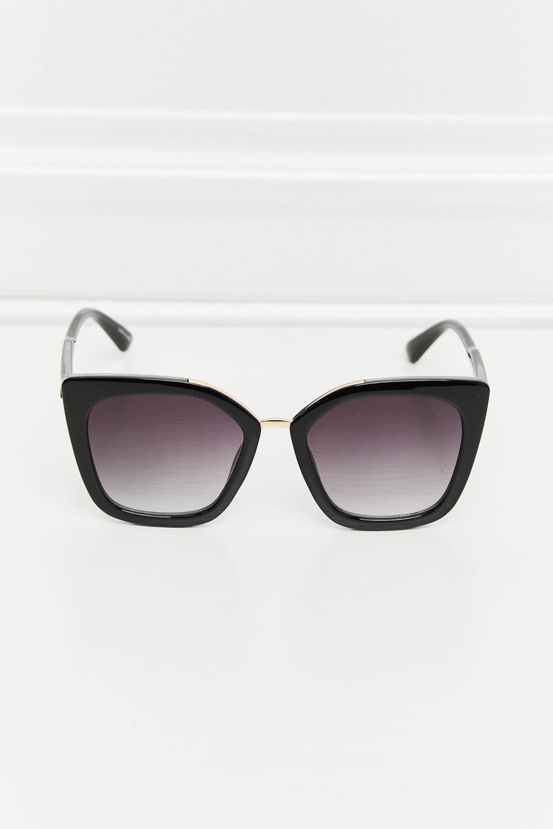 Gafas de sol de policarbonato con montura completa tipo ojo de gato