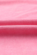 Top con cuello redondo y hombros caídos con bolsillo