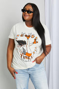 mineB Tamaño completo LET THE GOOD TIMES ROLL Camiseta gráfica