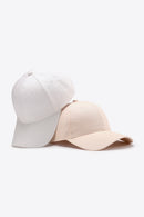 Casquette de baseball unie en coton ajustable