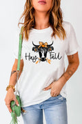 HAY FALL T-shirt à manches courtes avec motif taureau