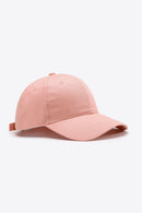 Casquette de baseball unie en coton ajustable