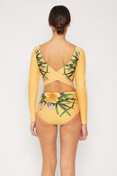 Marina West Swim Cool Down Traje de baño de una pieza de manga larga