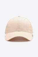 Casquette de baseball unie en coton ajustable
